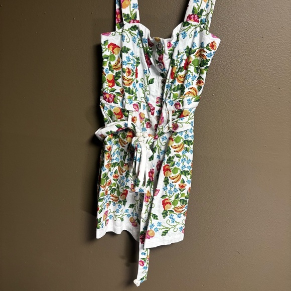 NEW Farm Rio Garden Party Linen Blend Romper size Women’s XS - Picture 7 of 12